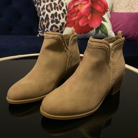 Tan Suede Booties - Picture 6 of 8